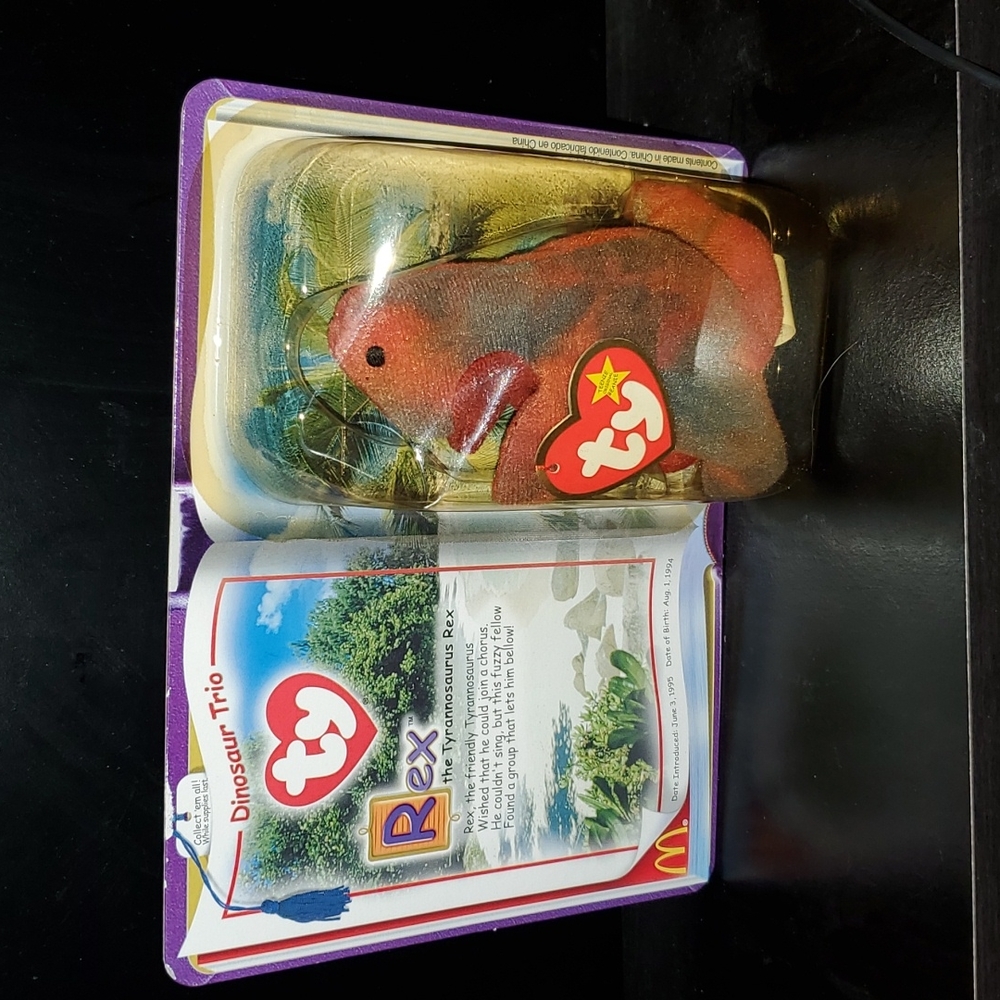 Rex 1995 Beanie Babies Mini New!